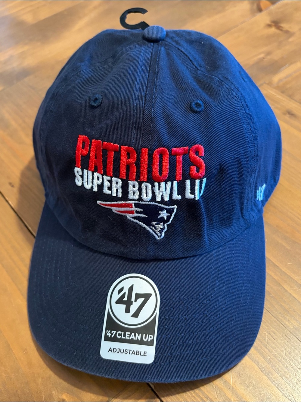 New England Patriots ‘47 Brand Clean Up Adjustable Buckle Back Hat - Men’s NWT
